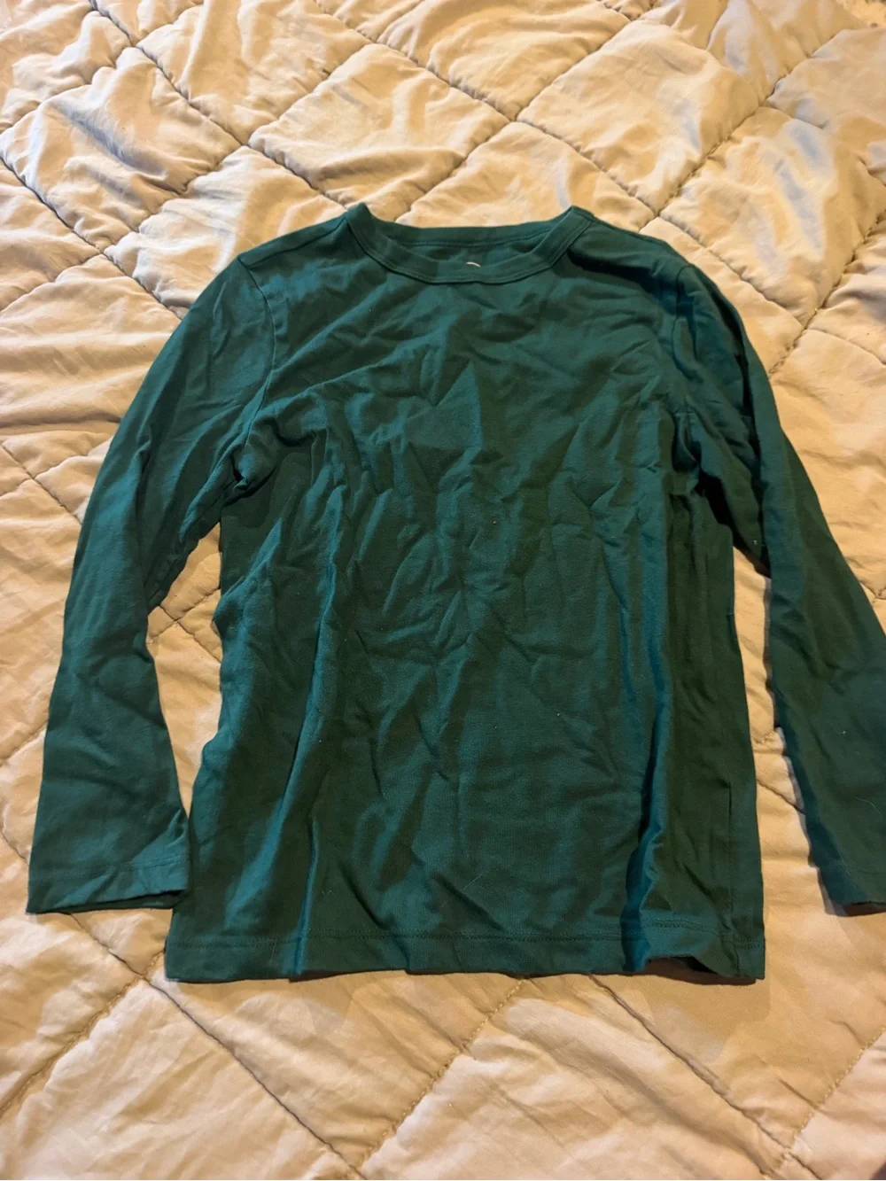 wonder nation Long-Sleeve Crewneck Tee in Teal